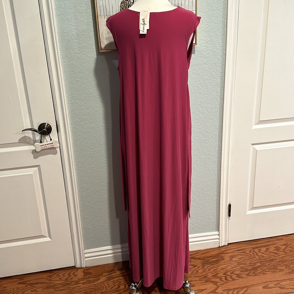 Love Squared • Berry Color Maxi Dress • Sz 2X • NWT! - Picture 10 of 15